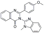 2-(4-METHOXYPHENYL)-3-(1-METHYL-1H-BENZIMIDAZOL-2-YL)QUINAZOLIN-4(3H)-ONE Struktur