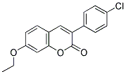 3(4'-CHLOROPHENYL)-7-ETHOXYCOUMARIN Struktur