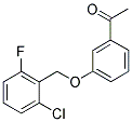 1-(3-[(2-CHLORO-6-FLUOROBENZYL)OXY]PHENYL)-1-ETHANONE Struktur