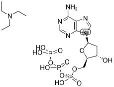 DEOXYADENOSINE 5'-[ALPHA-32P]-TRIPHOSPHATE, TRIETHYLAMMONIUM SALT Struktur