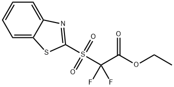 ETHYL 2-(1,3-BENZOTHIAZOL-2-YLSULFONYL)-2,2-DIFLUOROACETATE Struktur