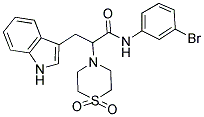 N-(3-BROMOPHENYL)-2-(1,1-DIOXO-1LAMBDA6,4-THIAZINAN-4-YL)-3-(1H-INDOL-3-YL)PROPANAMIDE Struktur