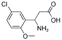 3-(5-CHLORO-2-METHOXYPHENYL)-BETA-ALANINE Struktur