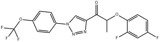 2-(2,4-DIFLUOROPHENOXY)-1-(1-[4-(TRIFLUOROMETHOXY)PHENYL]-1H-1,2,3-TRIAZOL-4-YL)-1-PROPANONE Struktur