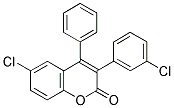 6-CHLORO-3(3'-CHLOROPHENYL)-4-PHENYLCOUMARIN Struktur