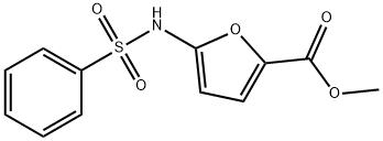 METHYL 5-[(PHENYLSULFONYL)AMINO]-2-FUROATE Struktur