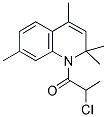 1-(2-CHLOROPROPANOYL)-2,2,4,7-TETRAMETHYL-1,2-DIHYDROQUINOLINE Struktur