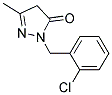 2-(2-CHLORO-BENZYL)-5-METHYL-2,4-DIHYDRO-PYRAZOL-3-ONE Struktur