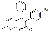 3(4'-BROMOPHENYL)-7-METHYL-4-PHENYLCOUMARIN Struktur