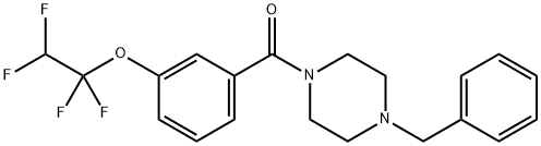 4-BENZYLPIPERAZINYL 3-(1,1,2,2-TETRAFLUOROETHOXY)PHENYL KETONE Structure