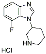 3-(7-FLUORO-1-BENZOIMIDAZO) PIPERIDINE HCL Struktur