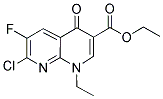 ETHYL 7-CHLORO-1-ETHYL-6-FLUORO-4-OXO-1,4-DIHYDRO[1,8]NAPHTHYRIDINE-3-CARBOXYLATE Struktur