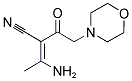 3-AMINO-2-(2-MORPHOLIN-4-YL-ACETYL)-BUT-2-ENENITRILE Struktur