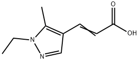 (E)-3-(1-ETHYL-5-METHYL-1H-PYRAZOL-4-YL)-ACRYLIC ACID Struktur