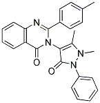 3-(1,5-DIMETHYL-3-OXO-2-PHENYL-2,3-DIHYDRO-1H-PYRAZOL-4-YL)-2-P-TOLYLQUINAZOLIN-4(3H)-ONE Struktur