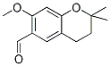 7-METHOXY-2,2-DIMETHYLCHROMANE-6-CARBALDEHYDE Struktur