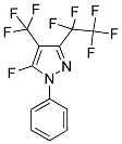 5-FLUORO-3-PENTAFLUOROETHYL-1-PHENYL-4-TRIFLUOROMETHYL-1H-PYRAZOLE Struktur