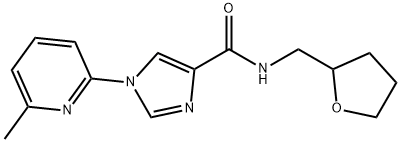 1-(6-METHYL-2-PYRIDINYL)-N-(TETRAHYDRO-2-FURANYLMETHYL)-1H-IMIDAZOLE-4-CARBOXAMIDE Struktur