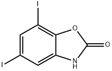 5,7-DIIODO-1,3-BENZOXAZOL-2(3H)-ONE Struktur