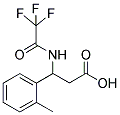 3-(2-METHYLPHENYL)-3-[(2,2,2-TRIFLUOROACETYL)AMINO]PROPANOIC ACID Struktur