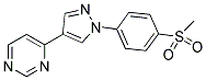 4-[1-(4-(METHYLSULPHONYL)PHENYL)-1H-PYRAZOL-4-YL]PYRIMIDINE Struktur