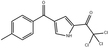 2,2,2-TRICHLORO-1-[4-(4-METHYLBENZOYL)-1H-PYRROL-2-YL]-1-ETHANONE Struktur