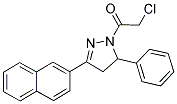 2-CHLORO-1-(3-NAPHTHALEN-2-YL-5-PHENYL-4,5-DIHYDRO-PYRAZOL-1-YL)-ETHANONE Struktur