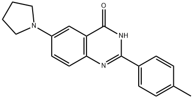 2-(4-METHYLPHENYL)-6-(1-PYRROLIDINYL)-4(3H)-QUINAZOLINONE Struktur