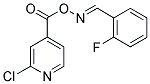 2-CHLORO-4-[(([(2-FLUOROPHENYL)METHYLENE]AMINO)OXY)CARBONYL]PYRIDINE Struktur