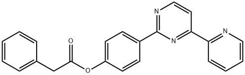 4-[4-(2-PYRIDINYL)-2-PYRIMIDINYL]PHENYL 2-PHENYLACETATE Structure