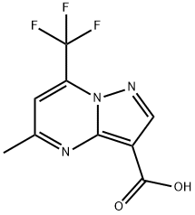 5-METHYL-7-(TRIFLUOROMETHYL)PYRAZOLO[1,5-A]PYRIMIDINE-3-CARBOXYLIC ACID Struktur