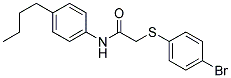 2-[(4-BROMOPHENYL)SULFANYL]-N-(4-BUTYLPHENYL)ACETAMIDE Struktur