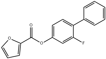 2-FLUORO[1,1'-BIPHENYL]-4-YL 2-FUROATE Struktur