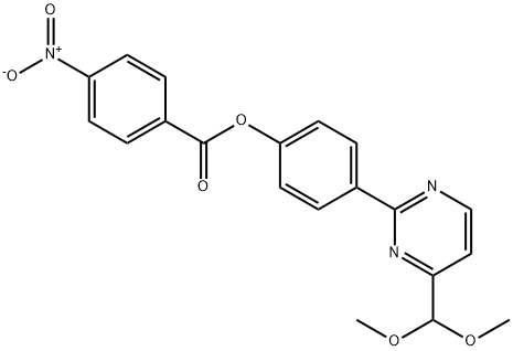 4-[4-(DIMETHOXYMETHYL)-2-PYRIMIDINYL]PHENYL 4-NITROBENZENECARBOXYLATE Struktur