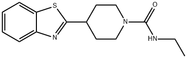 4-(1,3-BENZOTHIAZOL-2-YL)-N-ETHYLTETRAHYDRO-1(2H)-PYRIDINECARBOXAMIDE Struktur