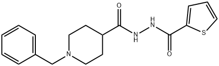 N'-[(1-BENZYL-4-PIPERIDINYL)CARBONYL]-2-THIOPHENECARBOHYDRAZIDE Struktur