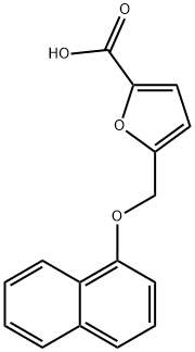 5-(NAPHTHALEN-1-YL-OXYMETHYL)FURAN-2-CARBOXYLIC ACID Struktur