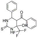 [4-HYDROXY-6-PHENYL-2-THIOXO-4-(TRIFLUOROMETHYL)HEXAHYDROPYRIMIDIN-5-YL](PHENYL)METHANONE Struktur