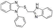 2-[(1H-BENZIMIDAZOL-2-YLMETHYL)THIO]-1-PHENYL-1H-BENZIMIDAZOLE Struktur