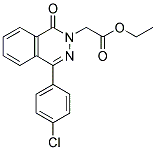 ETHYL 2-(4-(4-CHLOROPHENYL)-1-OXOPHTHALAZIN-2(1H)-YL)ACETATE Struktur