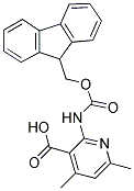 FMOC-2-AMINO-4,6-DIMETHYL-3-PYRIDINECARBOXYLIC ACID Struktur