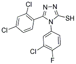 4-(3-CHLORO-4-FLUORO-PHENYL)-5-(2,4-DICHLORO-PHENYL)-4H-[1,2,4]TRIAZOLE-3-THIOL Struktur