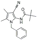 N-(1-BENZYL-3-CYANO-4,5-DIMETHYL-1H-PYRROL-2-YL)-2,2-DIMETHYLPROPANAMIDE Struktur