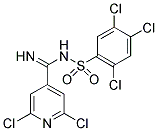 2,4,5-TRICHLORO-N-[(2,6-DICHLOROPYRIDIN-4-YL)(IMINO)METHYL]BENZENESULFONAMIDE Struktur