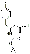 3-TERT-BUTOXYCARBONYLAMINO-4-(4-FLUORO-PHENYL)-BUTYRIC ACID Struktur