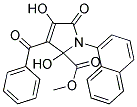 METHYL 3-BENZOYL-2,4-DIHYDROXY-1-(1-NAPHTHYL)-5-OXO-2,5-DIHYDRO-1H-PYRROLE-2-CARBOXYLATE Struktur