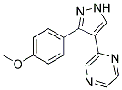 2-[3-(4-METHOXYPHENYL)-1H-PYRAZOL-4-YL]PYRAZINE Struktur