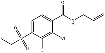 N-ALLYL-2,3-DICHLORO-4-(ETHYLSULFONYL)BENZENECARBOXAMIDE Struktur