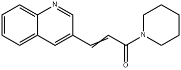 (E)-1-PIPERIDINO-3-(3-QUINOLINYL)-2-PROPEN-1-ONE Struktur