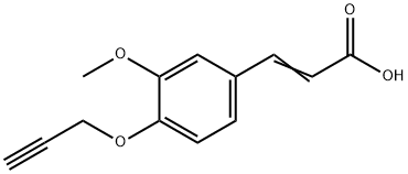 3-[3-METHOXY-4-(2-PROPYNYLOXY)PHENYL]ACRYLIC ACID Struktur